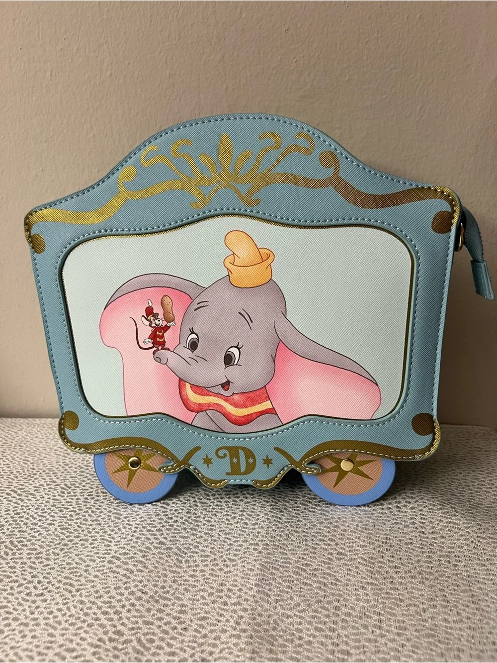 Loungefly 80th Anniversary Dumbo Train Car Crossbody Bag + Zip-Around Wallet